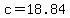 c=18.84