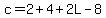 c=2%2B4%2B2L-8