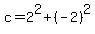 c=2%5E2+%2B+%28-2%29%5E2