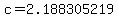 c=2.188305219