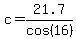 c=21.7%2Fcos%2816%29