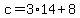c=3%2A14%2B8