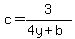 c=3%2F%284y%2Bb%29