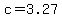 c=3.27