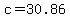 c=30.86