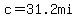 c=31.2mi