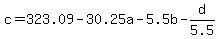 c=323.09-30.25a-5.5b-d%2F5.5