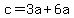 c=3a%2B6a