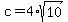c=4%2Asqrt%2810%29
