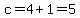 c=4%2B1=5