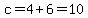 c=4%2B6=10