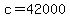 c=42000