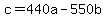 c=440a-550b