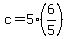 c=5%286%2F5%29