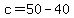 c=50-40