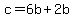 c=6b%2B2b