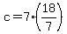 c=7%2818%2F7%29
