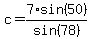 c=7%2Asin%2850%29%2Fsin%2878%29