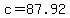 c=87.92