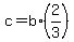 c=b%2A%282%2F3%29