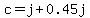 c=j%2B0.45j
