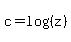 c=log%28%28z%29%29
