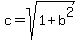 c=sqrt%281%2Bb%5E2%29