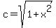 c=sqrt%281%2Bx%5E2%29