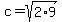 c=sqrt%282%2A9%29