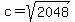 c=sqrt%282048%29