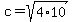 c=sqrt%284%2A10%29