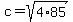 c=sqrt%284%2A85%29