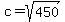 c=sqrt%28450%29