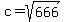 c=sqrt%28666%29