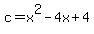 c=x%5E2-4x%2B4
