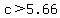 c%3E5.66