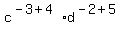 c%5E%28-3%2B4%29d%5E%28-2%2B5%29