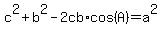 c%5E2%2Bb%5E2-2cb%2Acos%28A%29=a%5E2