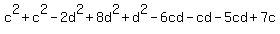 c%5E2%2Bc%5E2-2d%5E2%2B8d%5E2%2Bd%5E2-6cd-cd-5cd%2B7c