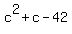 c%5E2%2Bc-42