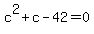 c%5E2%2Bc-42=0