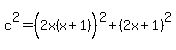 c%5E2=%282x%28x%2B1%29%5E%22%22%29%5E2%2B%282x%2B1%29%5E2