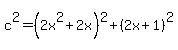 c%5E2=%282x%5E2%2B2x%29%5E2%2B%282x%2B1%29%5E2