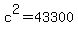 c%5E2=+43300