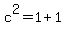 c%5E2=1%2B1