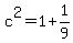 c%5E2=1%2B1%2F9