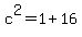c%5E2=1%2B16