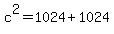 c%5E2=1024%2B1024