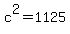 c%5E2=1125