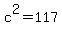 c%5E2=117